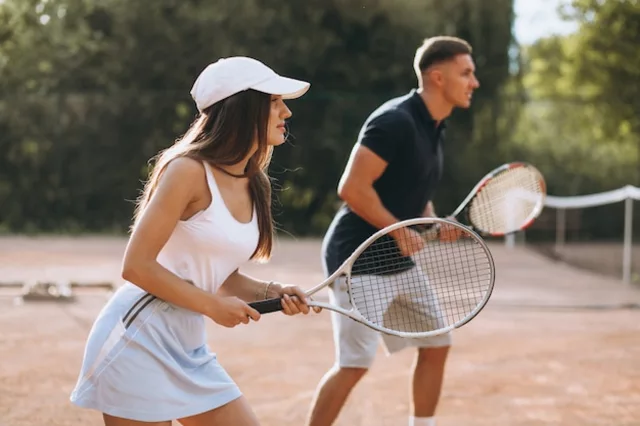 Why do people moan while playing tennis?